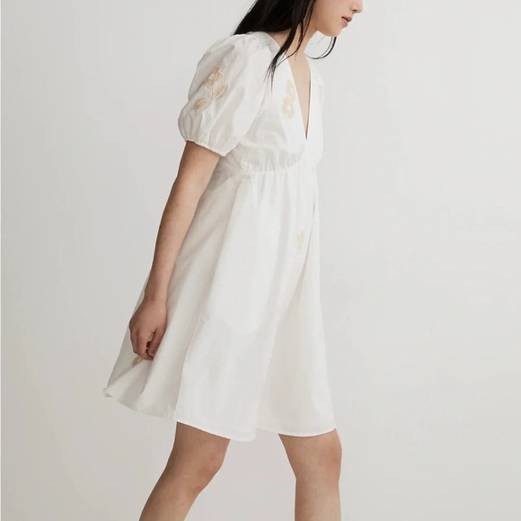 Madewell Annamarie Floral Embroidered Mini Dress - Picture 2 of 6